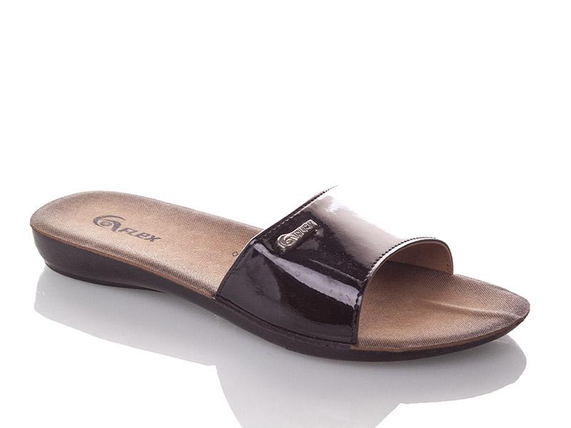 Шлепанцы Gurkem (36-40) WN7145 black (лето)