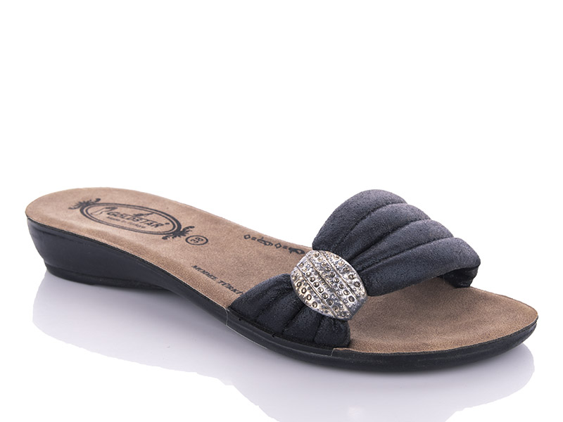Шлепанцы Gurkem (36-40) WN7152 black (лето)