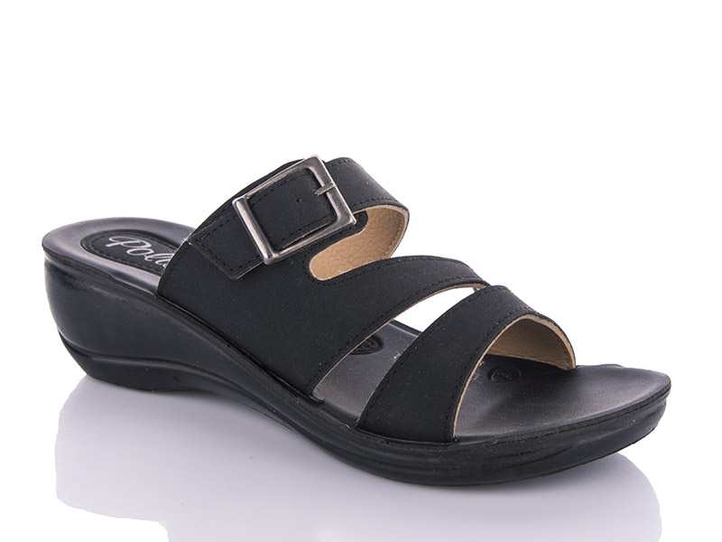 Шлепанцы Gurkem (36-40) WV320 black (лето)