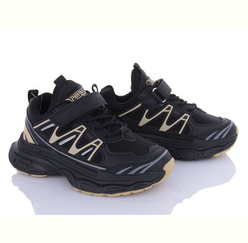 Кроссовки DvaClibee (30-37) MC-G583-2 black (деми)