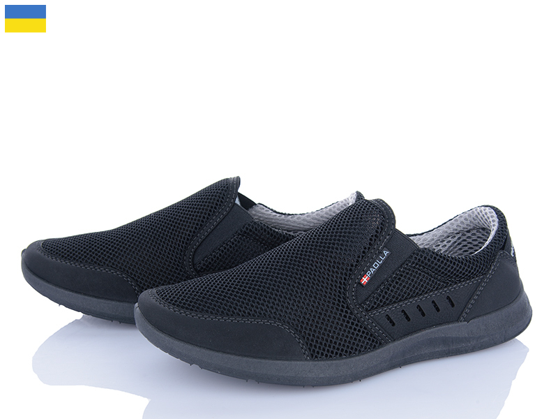 Кроссовки Paolla (40-45) A01 чорний (лето)