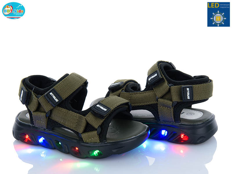 Босоножки BBT (26-31) L602-2-10 LED (лето)