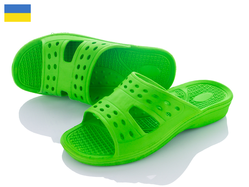 Шлепанцы Sanlin2 (36-41) Домино 1001 l.green (лето)