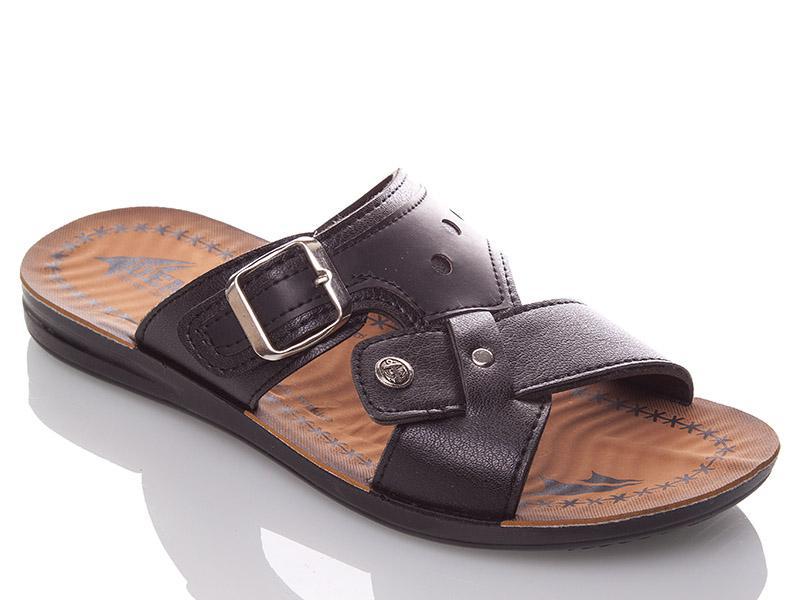 Шлепанцы Malibu (40-45) 089 black (лето)
