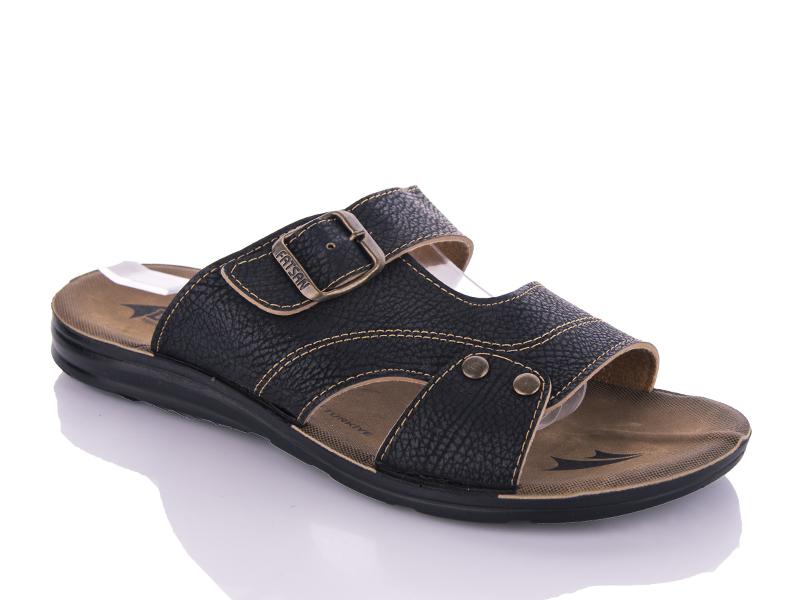 Шлепанцы Malibu (40-45) MKN6834 black- (лето)
