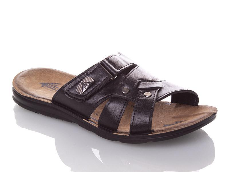 Шлепанцы Malibu (40-45) 6844M-black (лето)