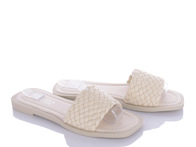 Шлепанцы VIOLETA (36-41) 197-122 beige (лето)