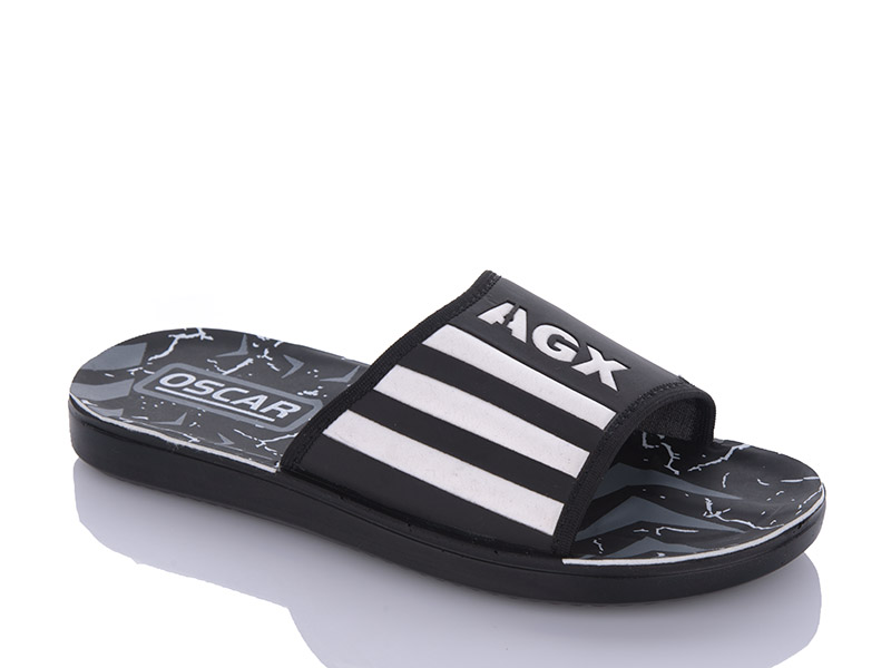 Шлепанцы Oskar (40-45) S31 black (лето)