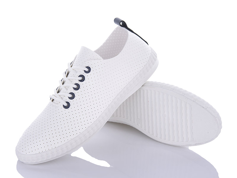 Кеды VIOLETA (36-41) 20-970 white-navy (лето)