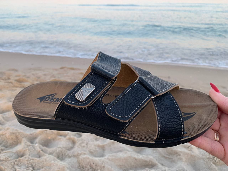 Шлепанцы DeMur (40-45) MKN6842T black (лето)