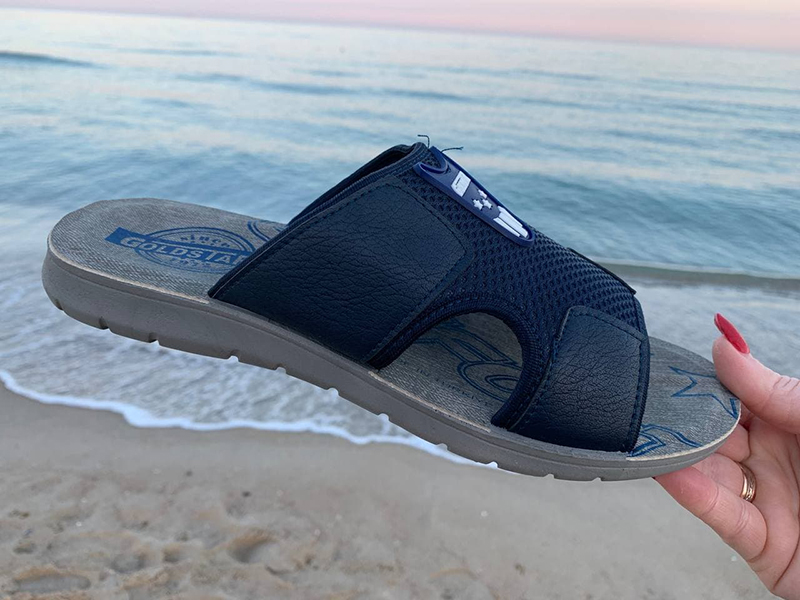 Шлепанцы DeMur (40-44) MG6130-1 blue (лето)