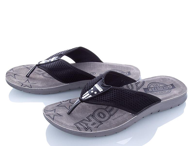 Шлепанцы DeMur (40-44) MG6132 black (лето)