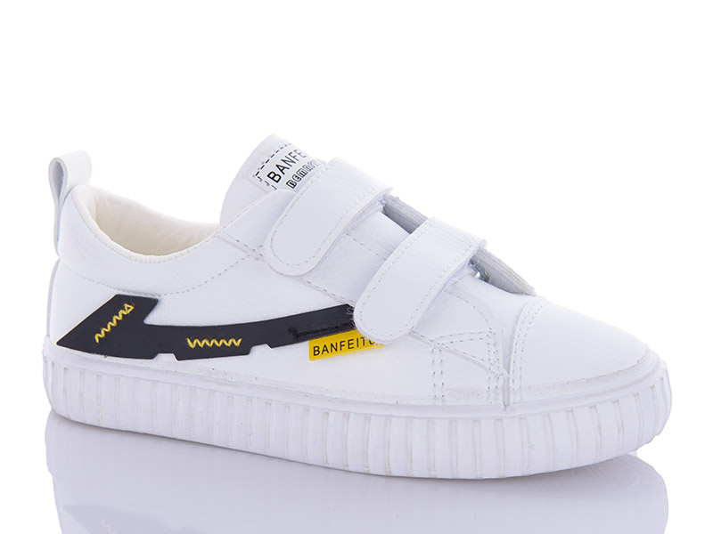 Кеды Comfort-baby (31-37) 500 білий-чорний  (деми)