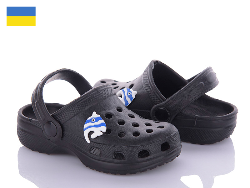 Кроксы Sanlin2 (24-29) H3 черный (лето)