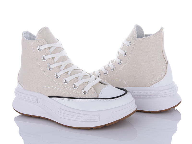 Кеды VIOLETA (36-41) 20-1042 beige (деми)