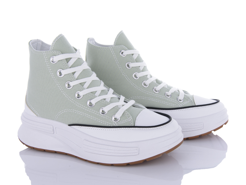 Кеды VIOLETA (36-41) 20-1042 green (деми)