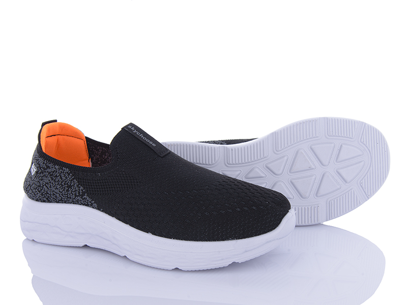 Кроссовки VIOLETA (40-45) 45-102 black (лето)