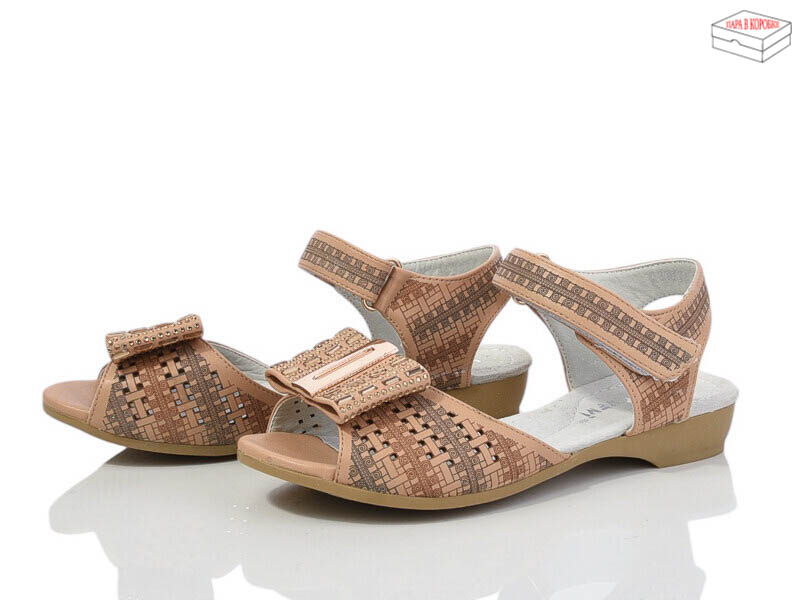 Босоножки DeMur (32-37) A10536 beige (лето)