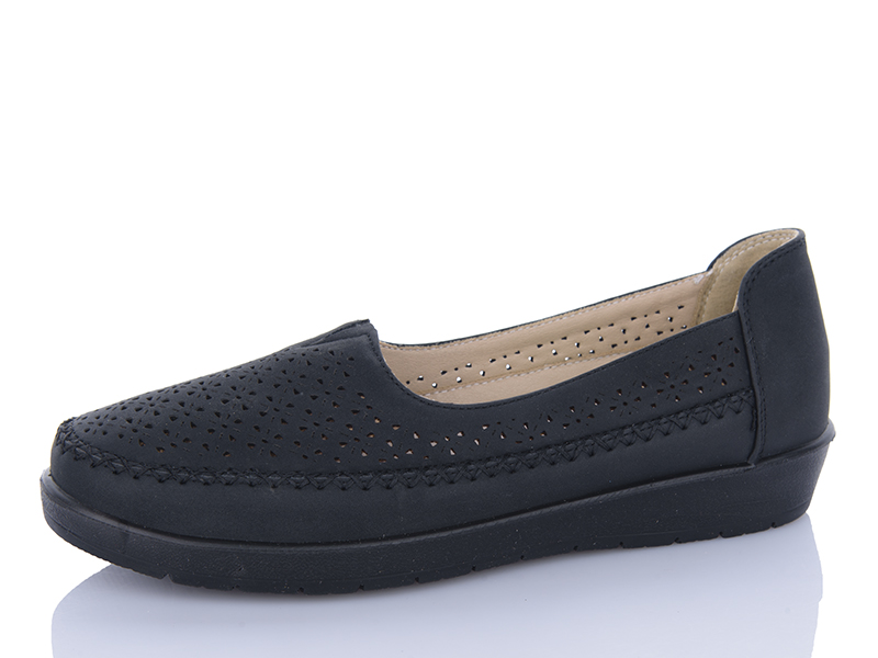 Туфли Red-Sun (37-42) JSD008 black (лето)