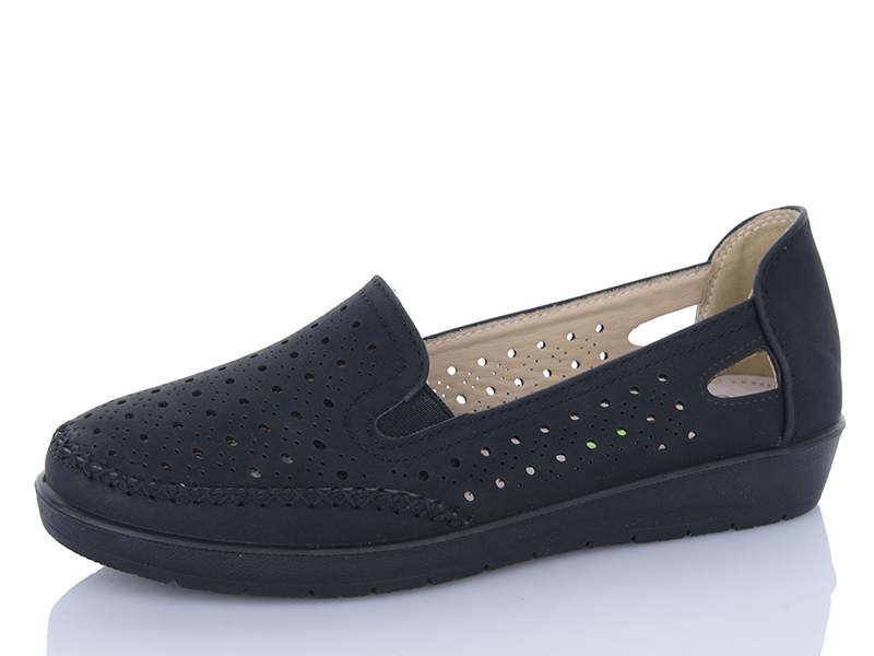 Туфли Red-Sun (37-42) JSD009 black (лето)