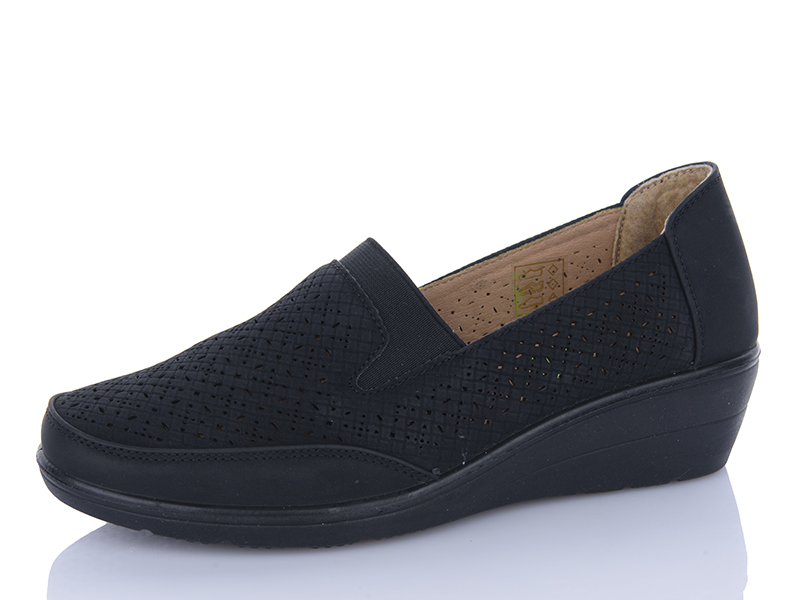 Туфли Red-Sun (37-42) JSD010 black (лето)