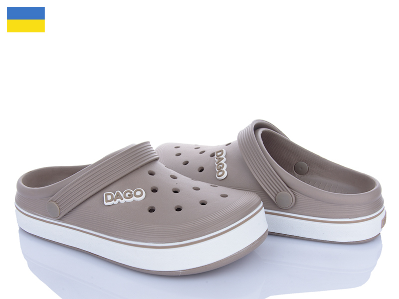 Кроксы Roks (37-41) Dago 419 бежевий (лето)