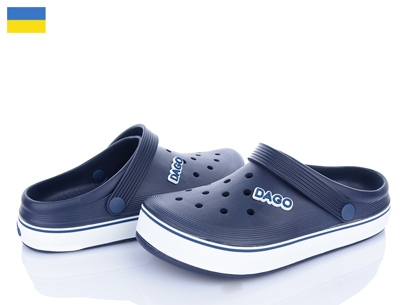 Кроксы Roks (37-41) Dago 419 синій (лето)