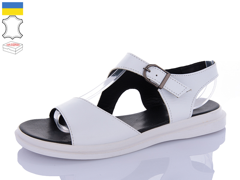 Босоножки Sali (37-41) 60 білий біл-п. (лето)
