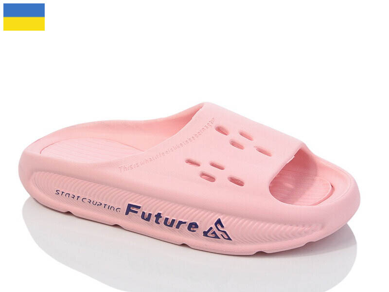 Шлепанцы DeMur (36-41) DS72 рожевий (лето)