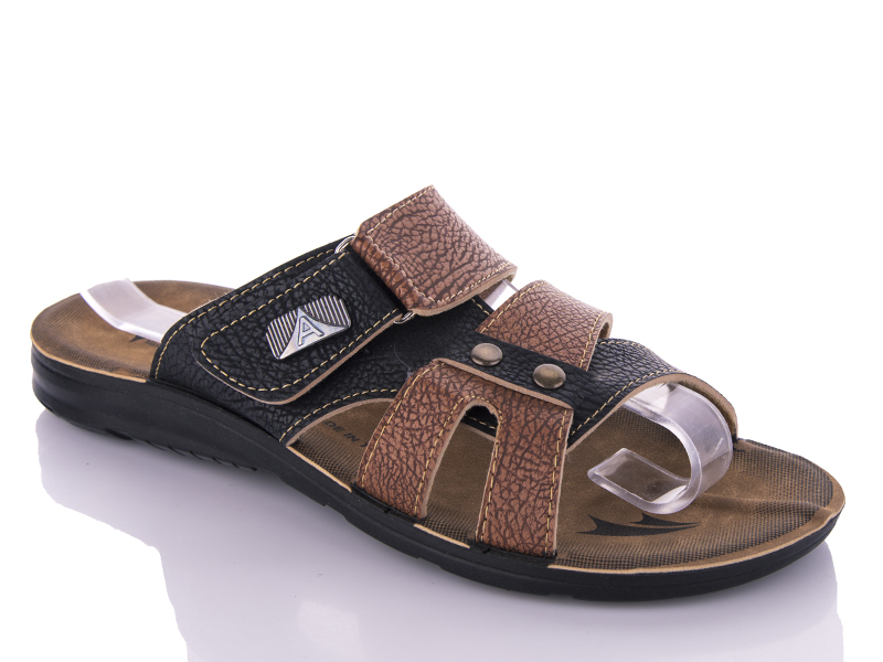 Шлепанцы Gurkem (40-45) MKN6843 black-brown (лето)