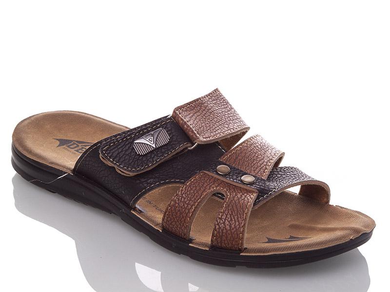 Шлепанцы Gurkem (40-45) MKN6843 camel-black (лето)