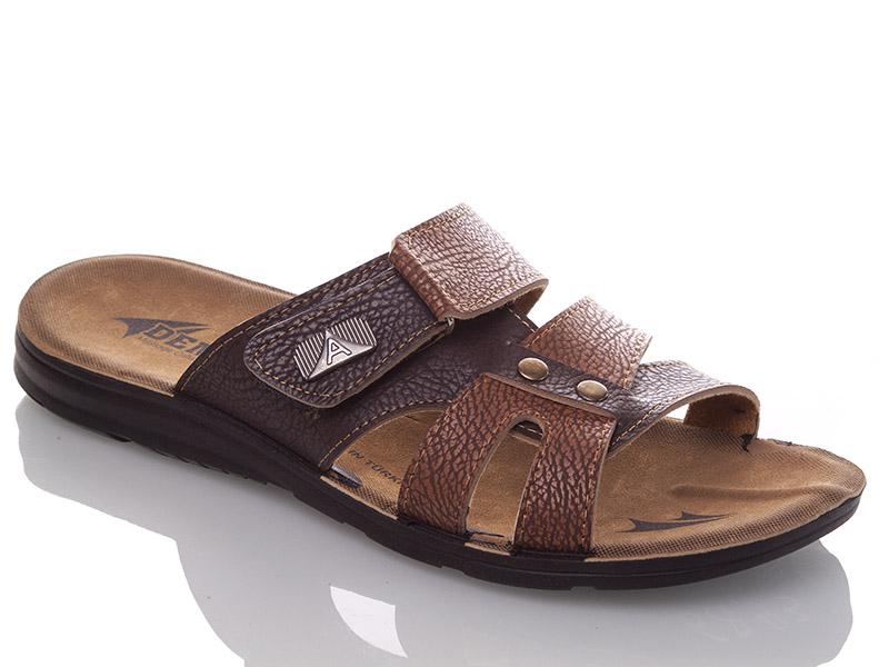 Шлепанцы Gurkem (40-45) MKN6843 camel-brown (лето)