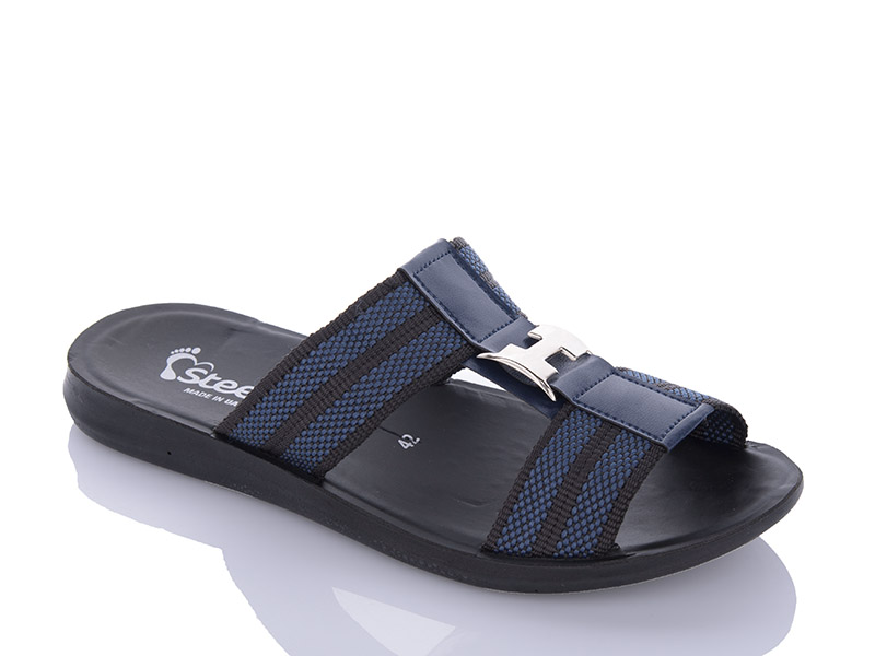 Шлепанцы Gurkem (41-46) TRK H blue-black (лето)