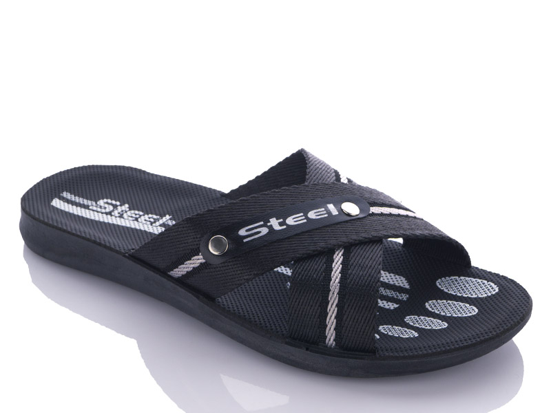 Шлепанцы Gurkem (41-45) TRK STL1 black (лето)
