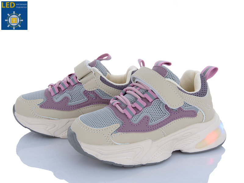 Кроссовки Poni Kids (26-31) 2054-1F LED (деми)