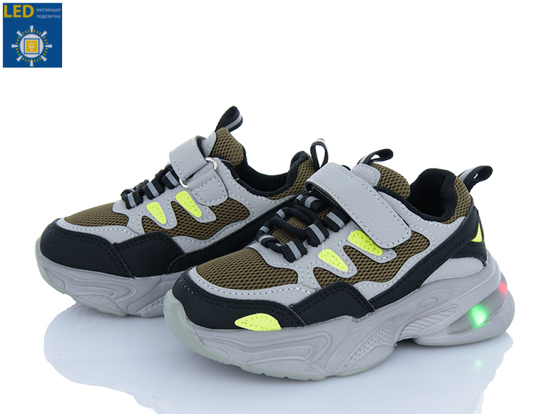 Кроссовки Poni Kids (26-31) 2054-3K LED (деми)
