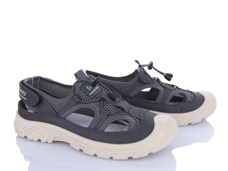 Сандалии Baolikang (40-45) Y308 grey (лето)