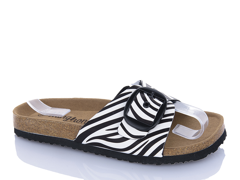 Шлепанцы Minghong (36-41) 2501 zebra (лето)