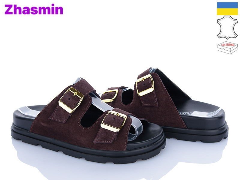 Шлепанцы Zhasmin (36-41) 4509 шокол сн (лето)