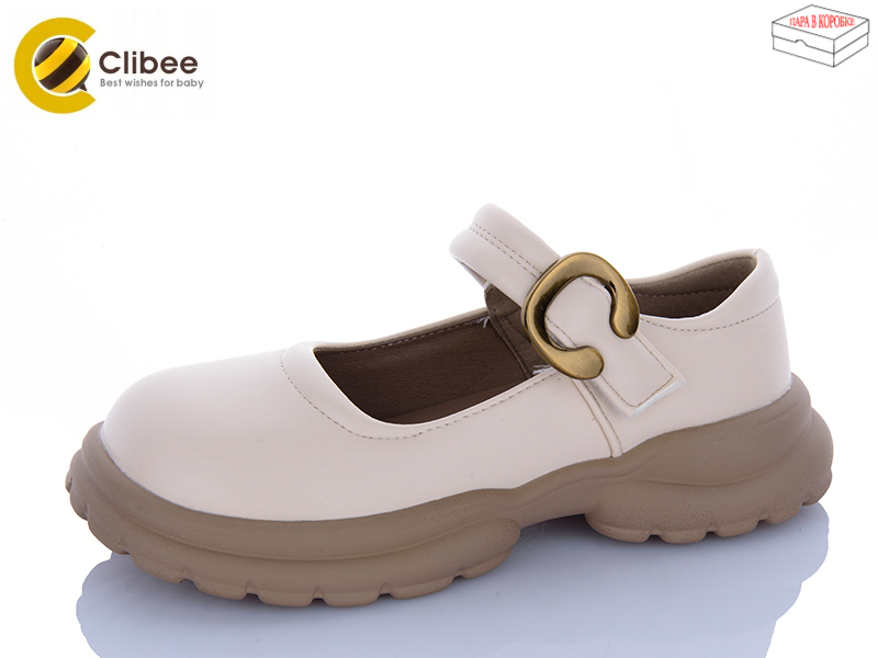 Туфли Clibee-Apawwa (32-37) DC610 beige (деми)