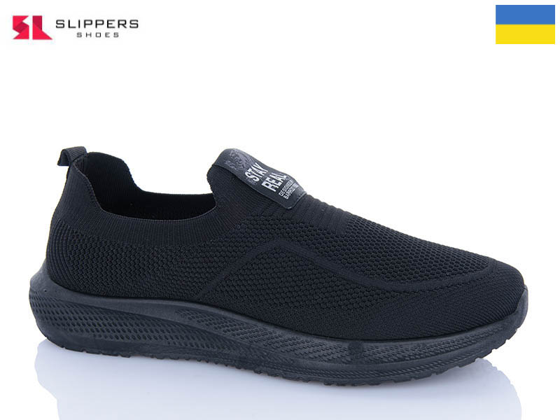 Кроссовки Slipers (41-45) 225 чорний (лето)