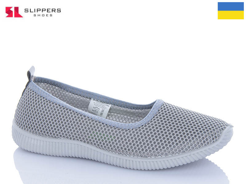 Туфли Slipers (36-41) 2340 сірий (лето)