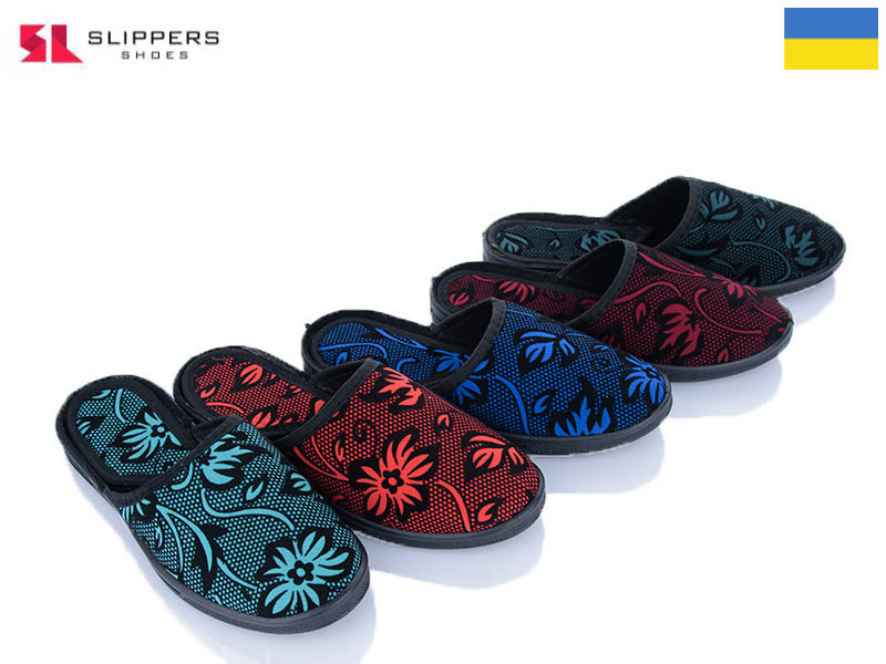 Тапочки Slipers (36-41) Квітка откр.mix (лето)