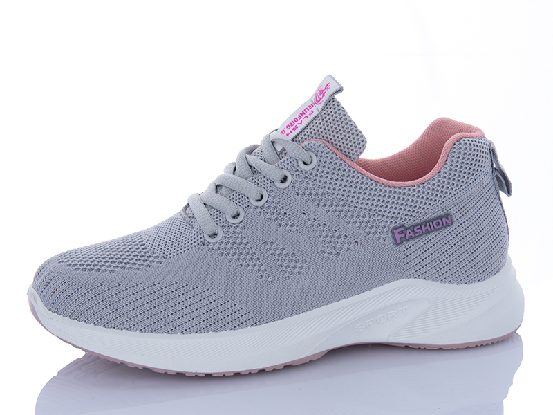 Кроссовки Шик-Шок (36-41) G2216 grey (деми)