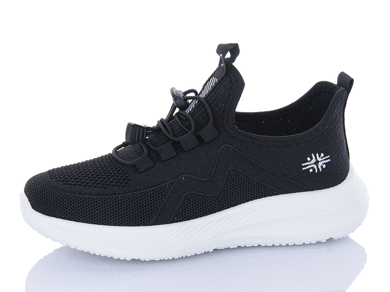 Кроссовки Шик-Шок (36-41) G5908 black (лето)