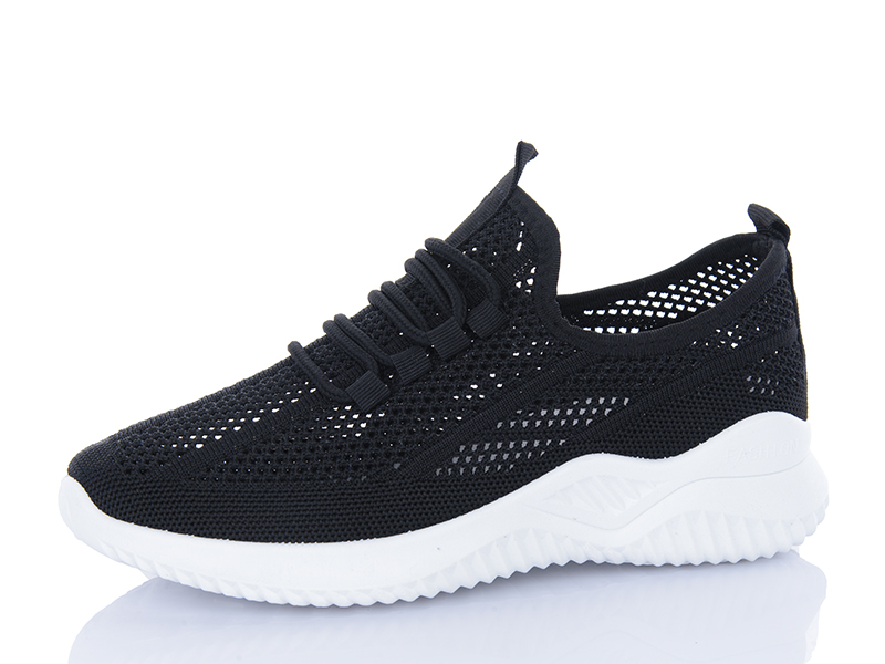 Кроссовки Шик-Шок (36-41) GH69 black (лето)