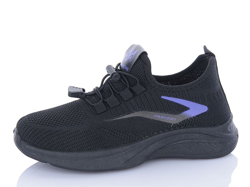 Кроссовки Шик-Шок (36-41) GH88 black (лето)