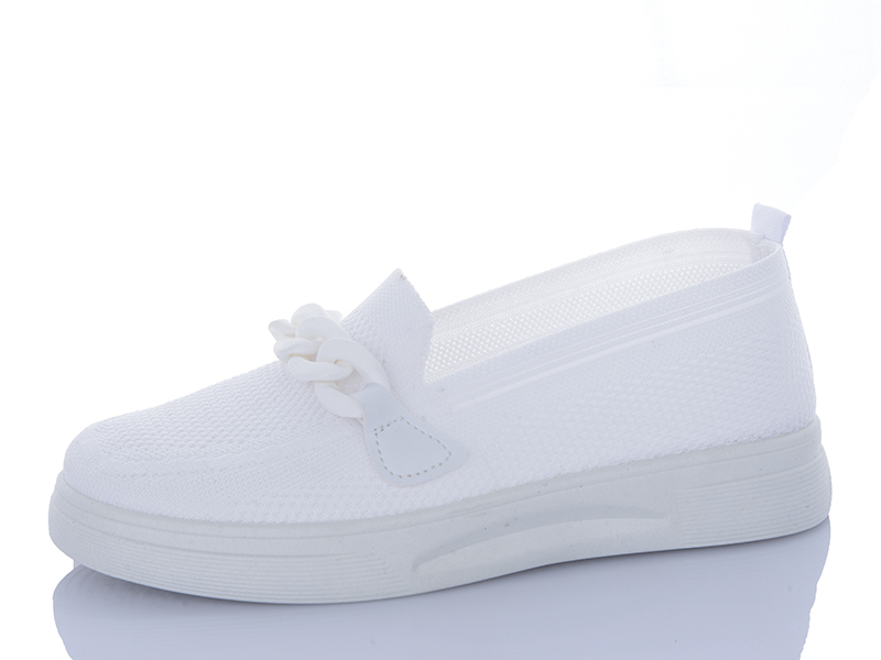 Кроссовки Шик-Шок (36-41) GQ809 white (лето)