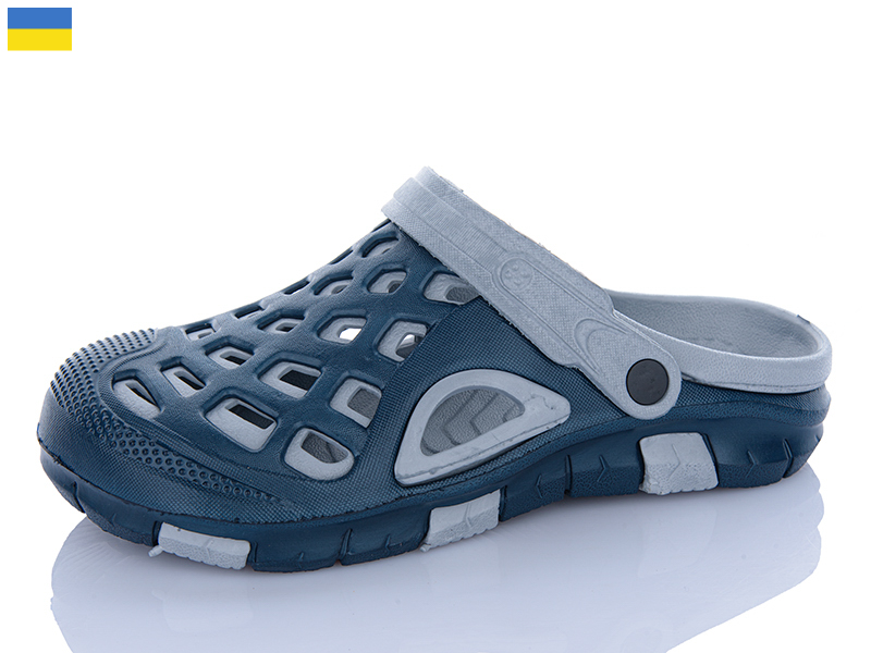 Кроксы Inblu (40-45) 308 синій-сірий (лето)
