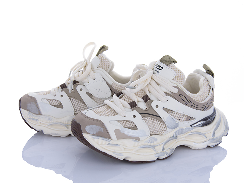 Кроссовки Clibee (31-37) XA36015 beige (лето)